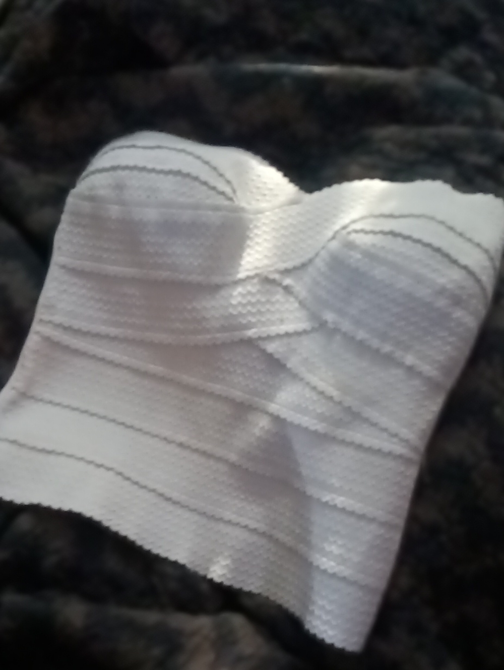 a'gaci White Strapless Bustier Bandeau